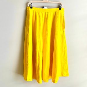 NWT Rebdolls Canary Sunshine Lemon Yellow Maxi Skirt with POCKETS